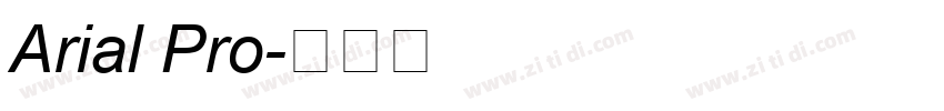 Arial Pro字体转换